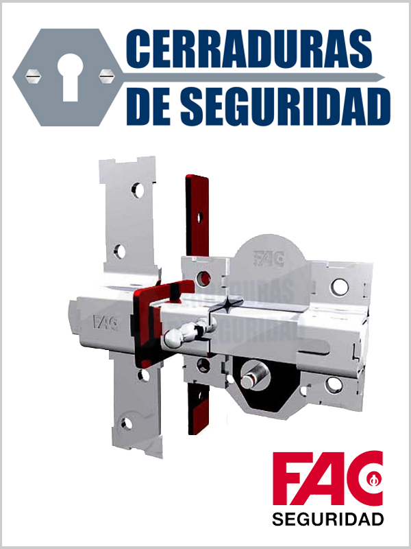 Cerrojo FAC 946-RP/80 50 mm Níquel UVE y FAC 946-RP/80 B-70 mm